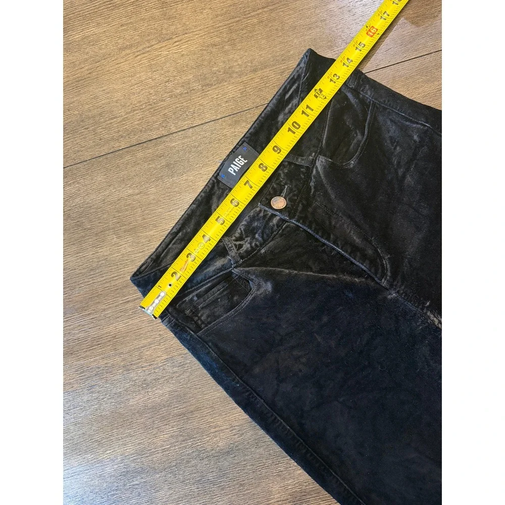 PAIGE Velvet‎ High Rise Skinny Pants Black Size 26 - Picture 6 of 7